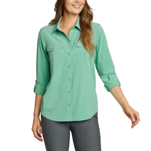 CAMISA MUJER DEPARTURE 2.0 MANGA LARGA / EDDIE BAUER