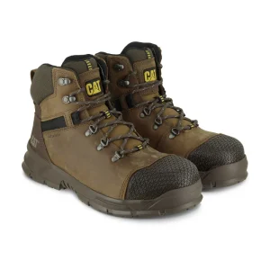 BOTA DIELÉCTRICA WATERPROOF CAT ACCOMPLICE X ST COLOR CAFÉ PARA HOMBRE