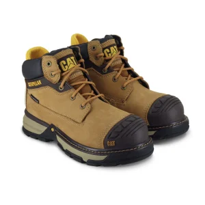 BOTA DIELÉCTRICA WATERPROOF CAT EXCAVATOR SL COLOR MIEL PARA DAMA