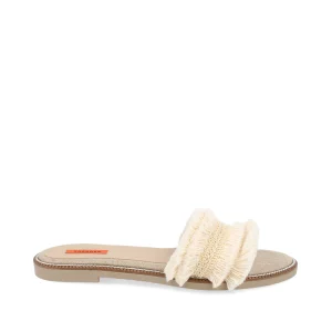 Sandalia Casual Trender color Hueso para Mujer