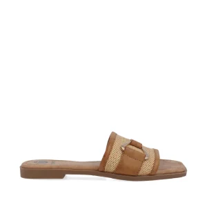 Sandalia Casual Trender color Camel para Mujer