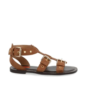 Sandalia Casual Trender color Camel para Mujer
