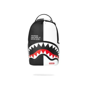 Mochila Urbano Unisex Sprayground Shark Central 2.0 Split Black White