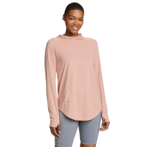 SUETER MUJER/ SOLARFOIL MANGA LARGA HOODIE / EDDIE BAUER